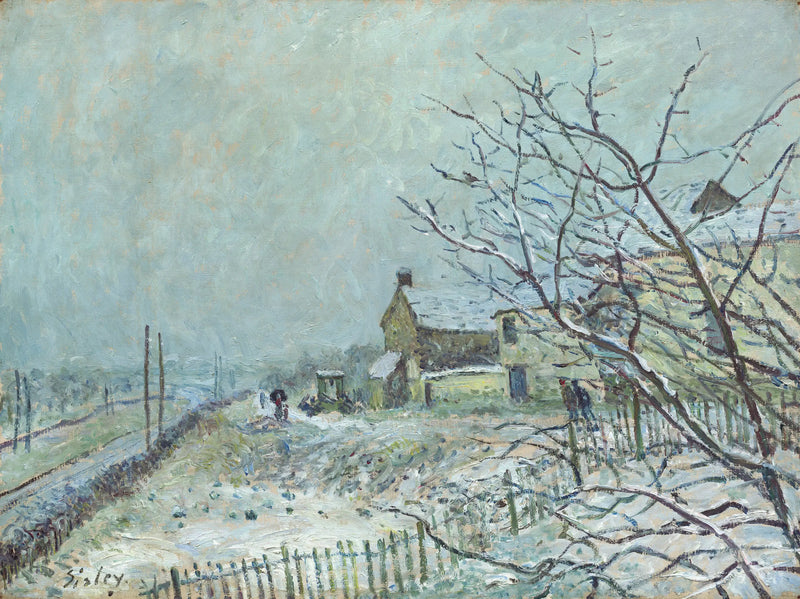 Primera nieve en Veneux-Nadon - Alfred Sisley
