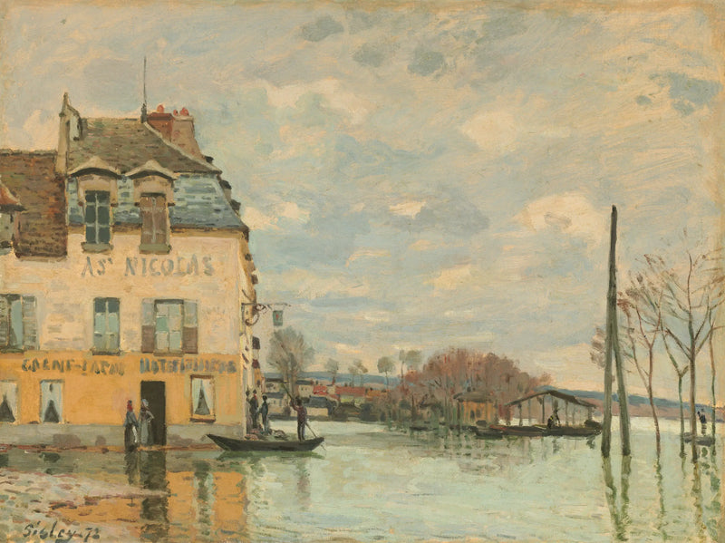 Inundaciones en Port-Marly - Alfred Sisley