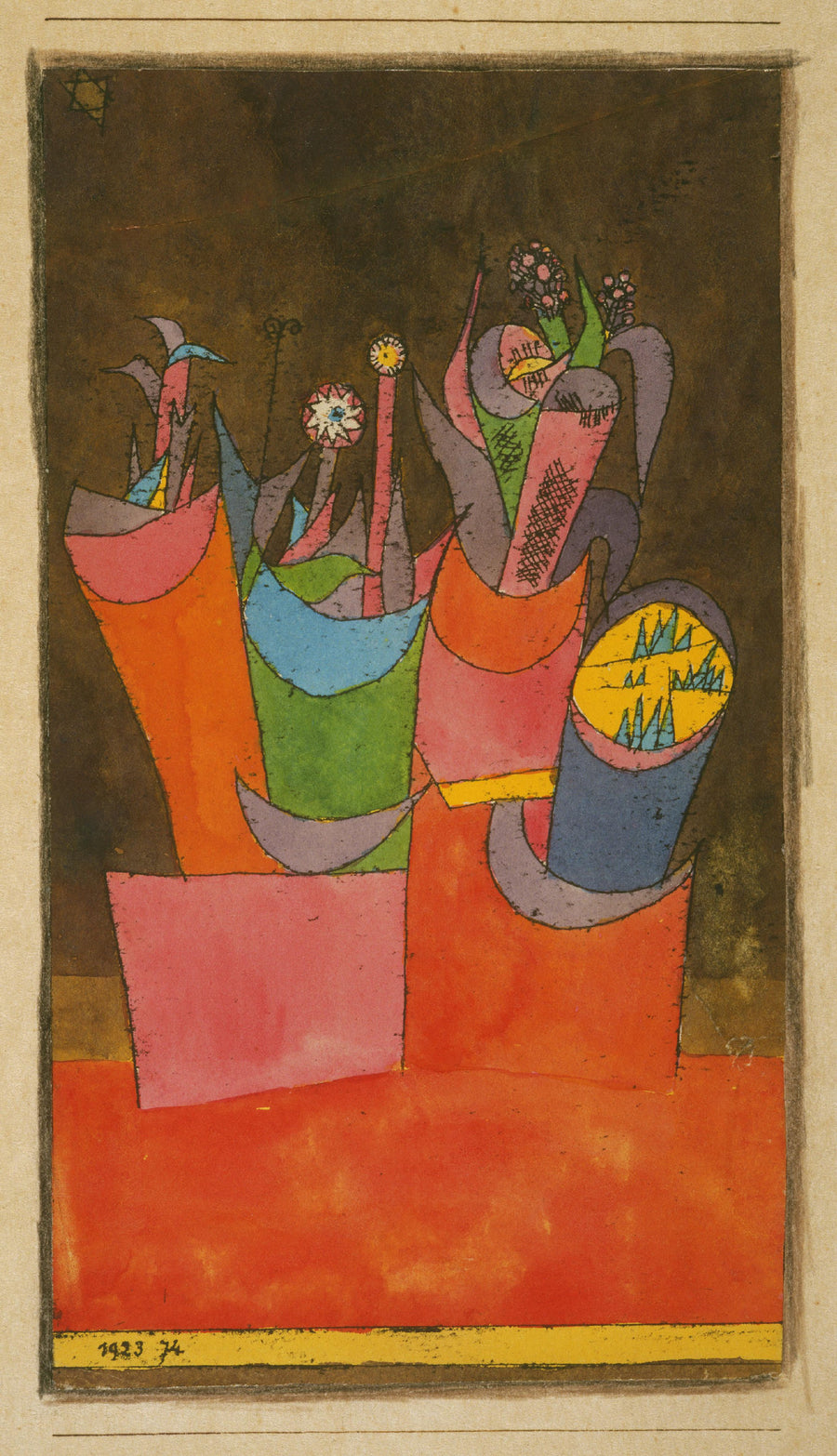 Fleurs en pots - Paul Klee