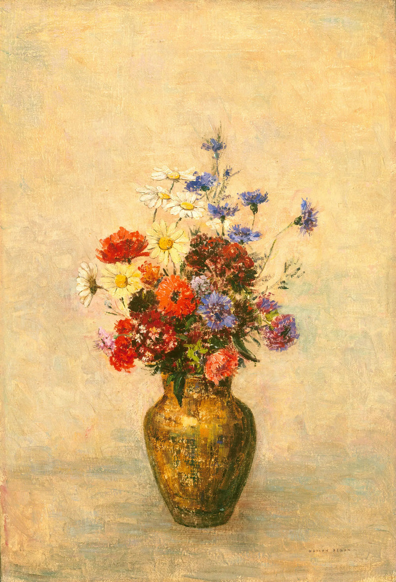 Flores en un jarrón - Odilon Redon
