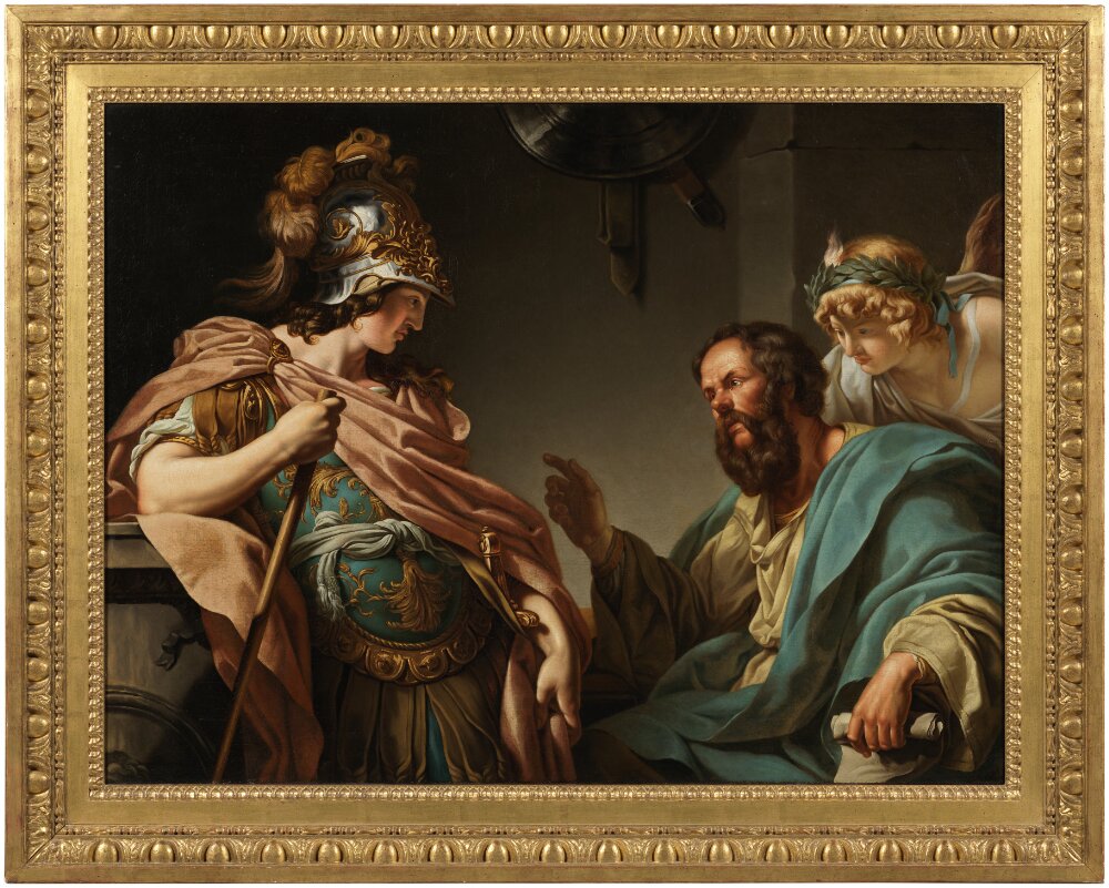 Alcibiade reçoit l'enseignement de Socrate - François-André Vincent