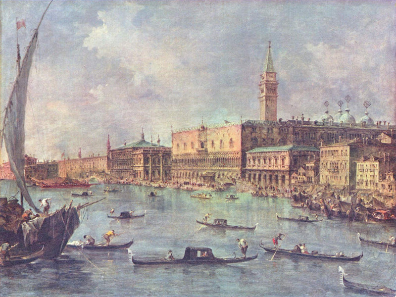 Venecia: el Palacio de los Dogos y el Molo - Francesco Guardi