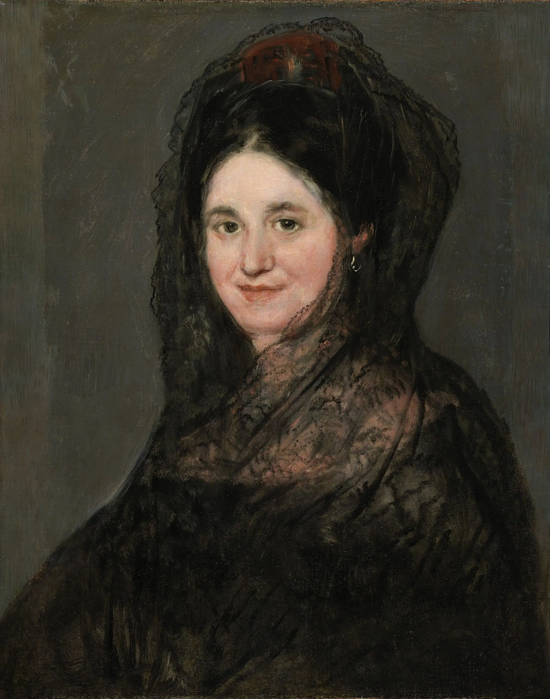 Retrato de una dama con mantilla negra - Francisco de Goya
