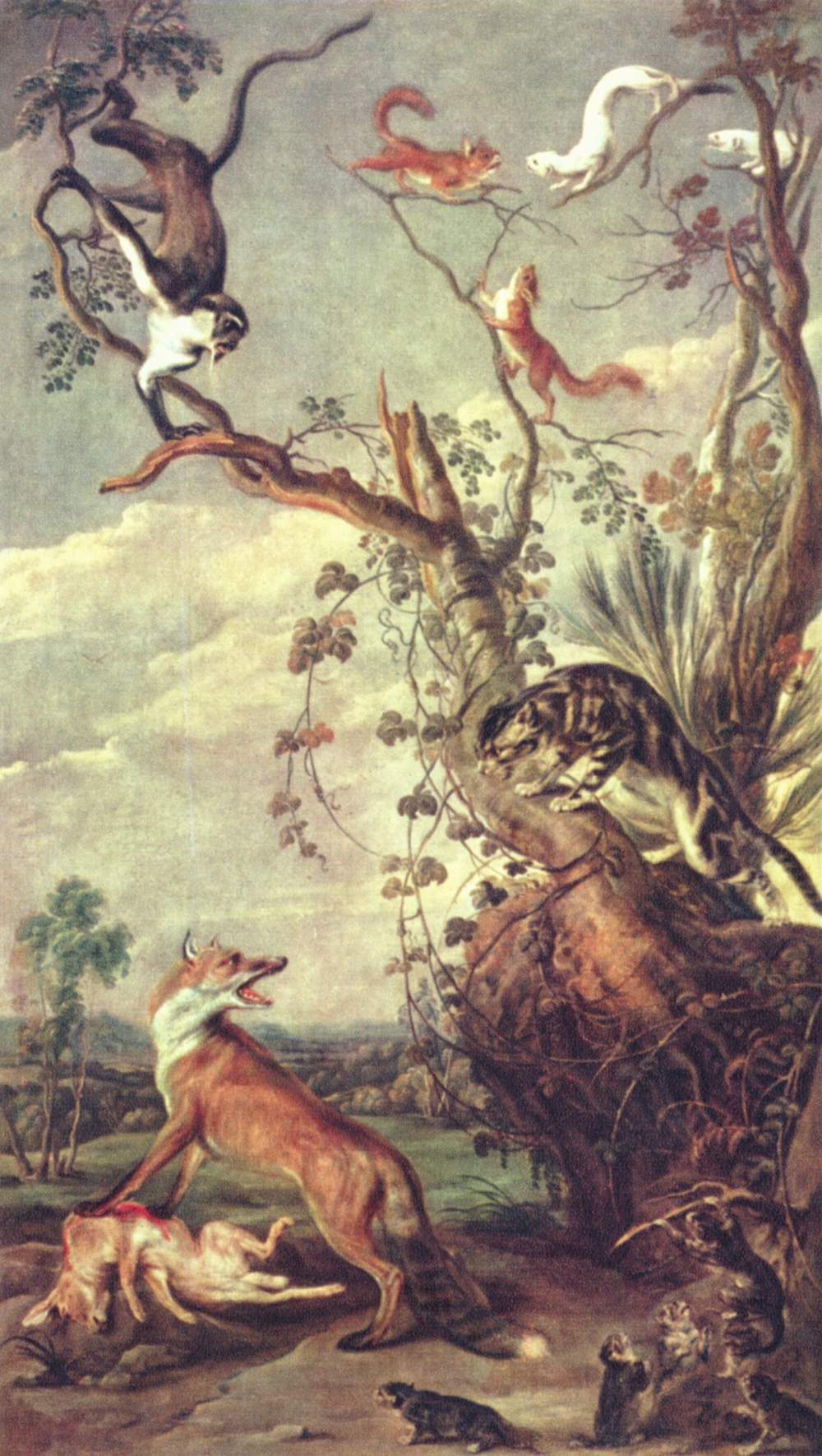 Renard et chat - Frans Snyders