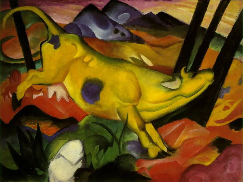 La Vaca amarilla - Franz Marc