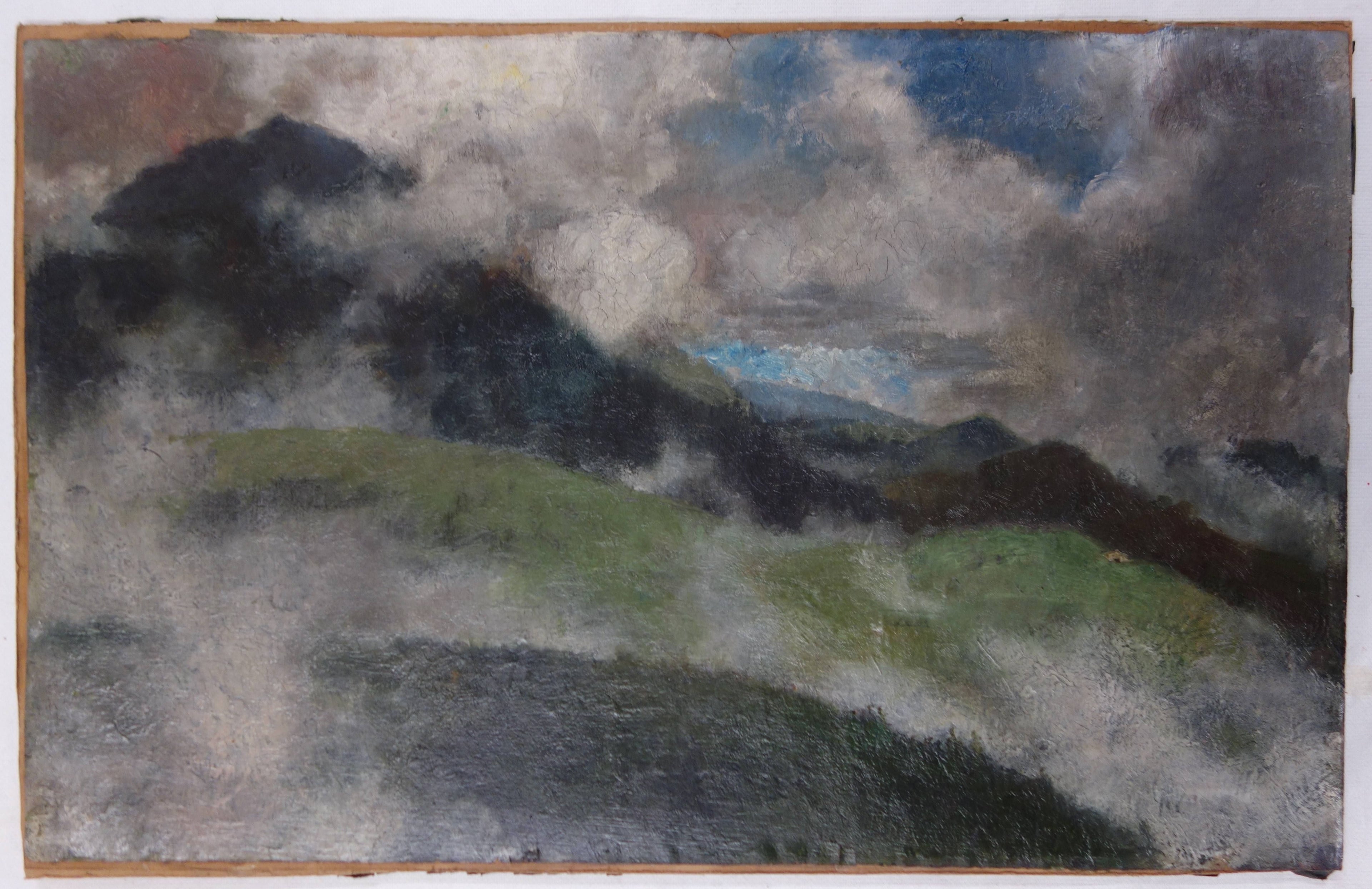 Reproduction du tableau « Brouillard montant - Franz Marc » par Alpha Reproduction en peinture à l’huile