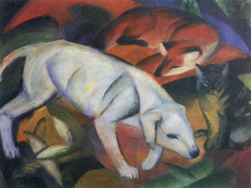 Tres animales - Franz Marc