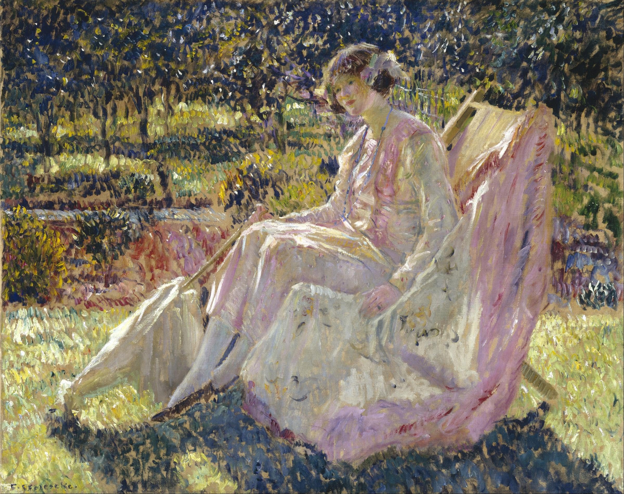 Bain de soleil - Frederick Carl Frieseke - Alpha Reproduction