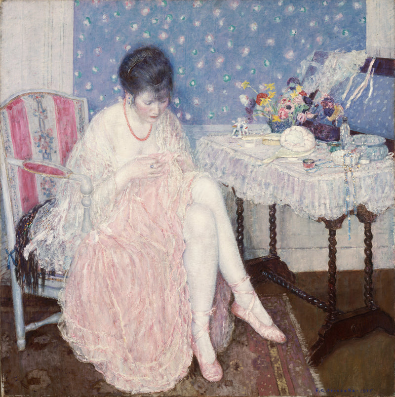 Ropa interior rasgada - Frederick Carl Frieseke