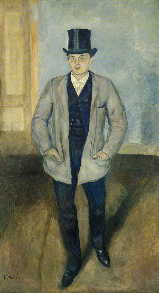 Reproduction du tableau « Fredrik Lidemark - Edvard Munch » par Alpha Reproduction en peinture à l’huile