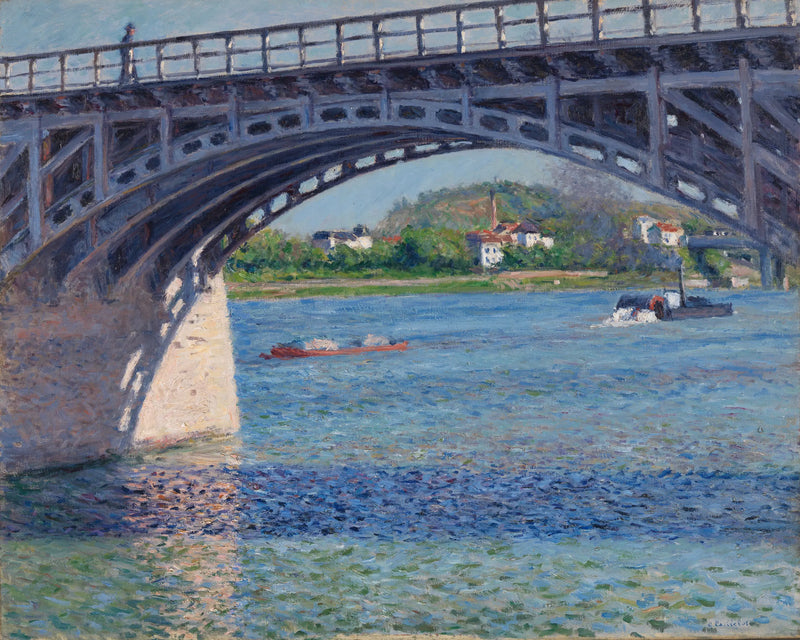 El puente de Argenteuil y el Sena - Gustave Caillebotte