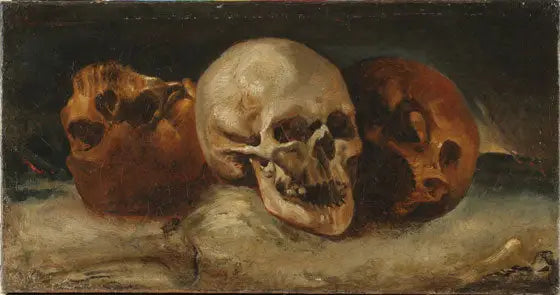Los Tres Cráneos - Théodore Géricault