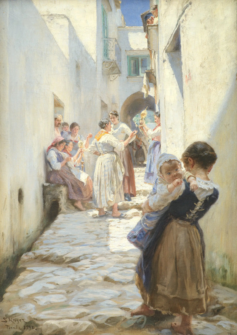 Una calle de Torello, Italia - Peder Severin Krøyer