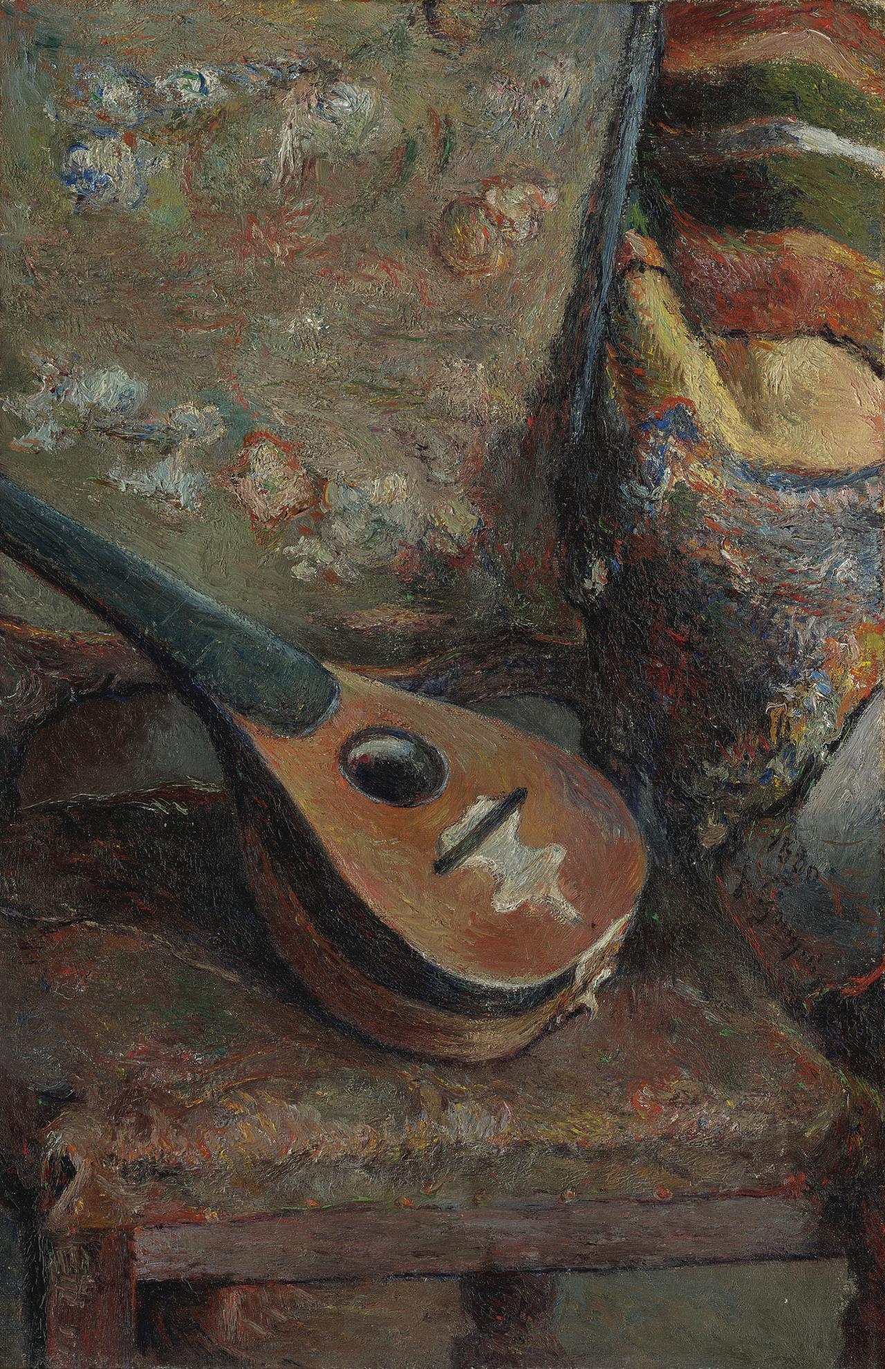 Mandolina sobre una silla - Paul Gauguin