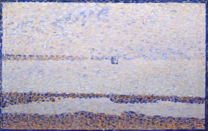 Reproduction du tableau « Plage de Gravelines - Georges Seurat » par Alpha Reproduction en peinture à l’huile