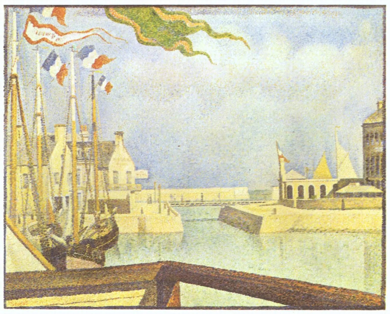 Reproduction du tableau « Dimanche, Port-en-Bessin - Georges Seurat » par Alpha Reproduction en peinture à l’huile