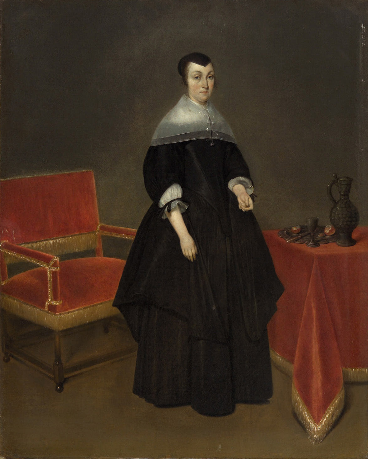 Portrait d'Hermana von der Cruysse (1615-1705) - Gerard ter Borch