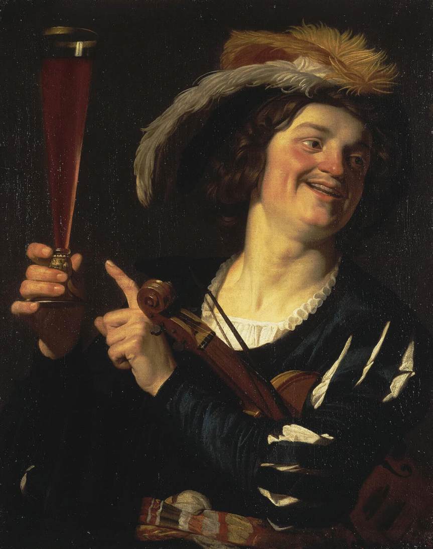 Convivial Fellow - Gerrit van Honthorst - Alpha Reproduction