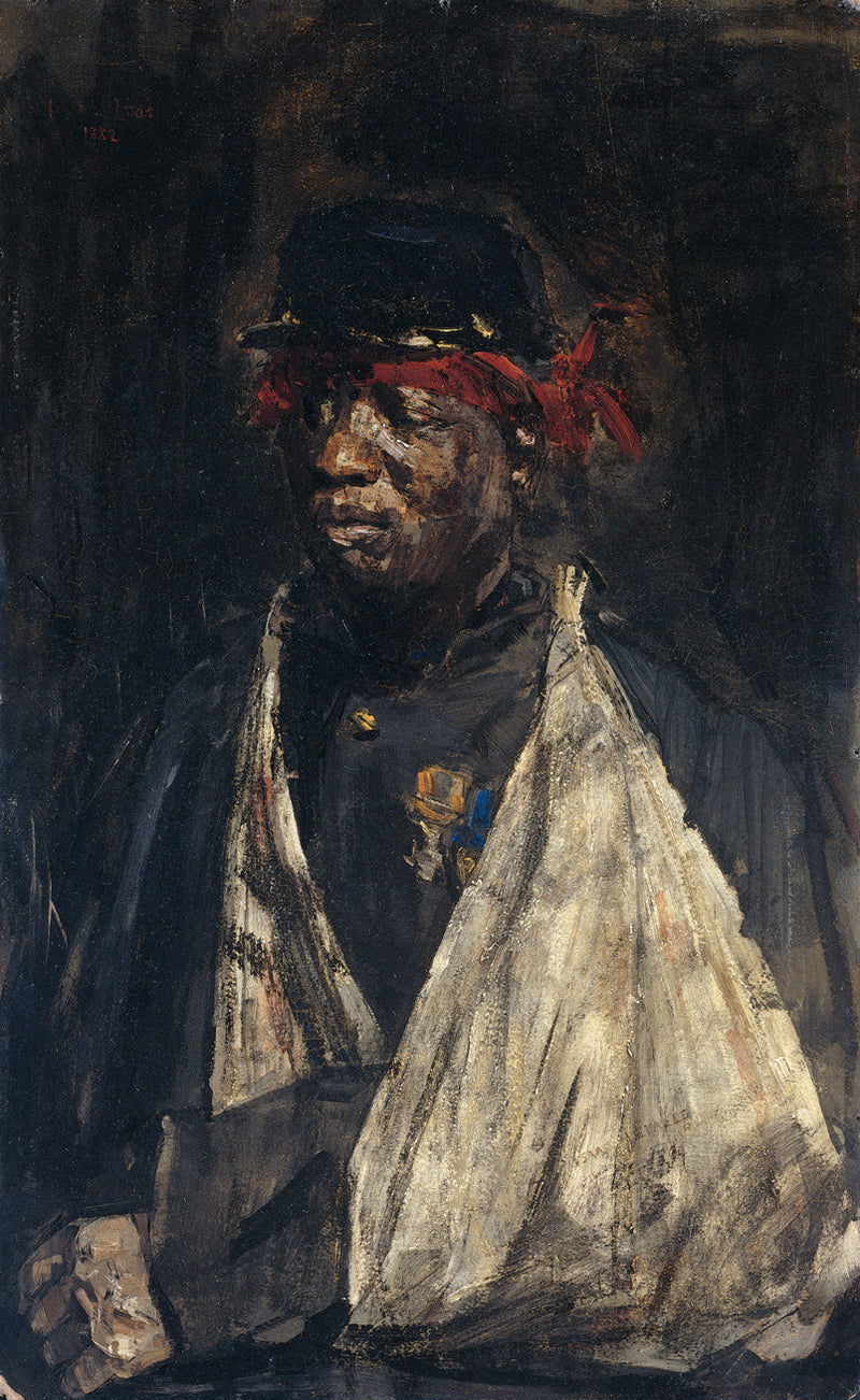 Retrato de un soldado KNIL herido - Isaac Israels