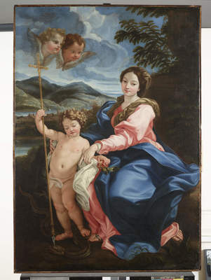 Vierge à l'Enfant transperçant la tête du serpent (« Madonna della Serpe ») - Giovanni Battista Gaulli