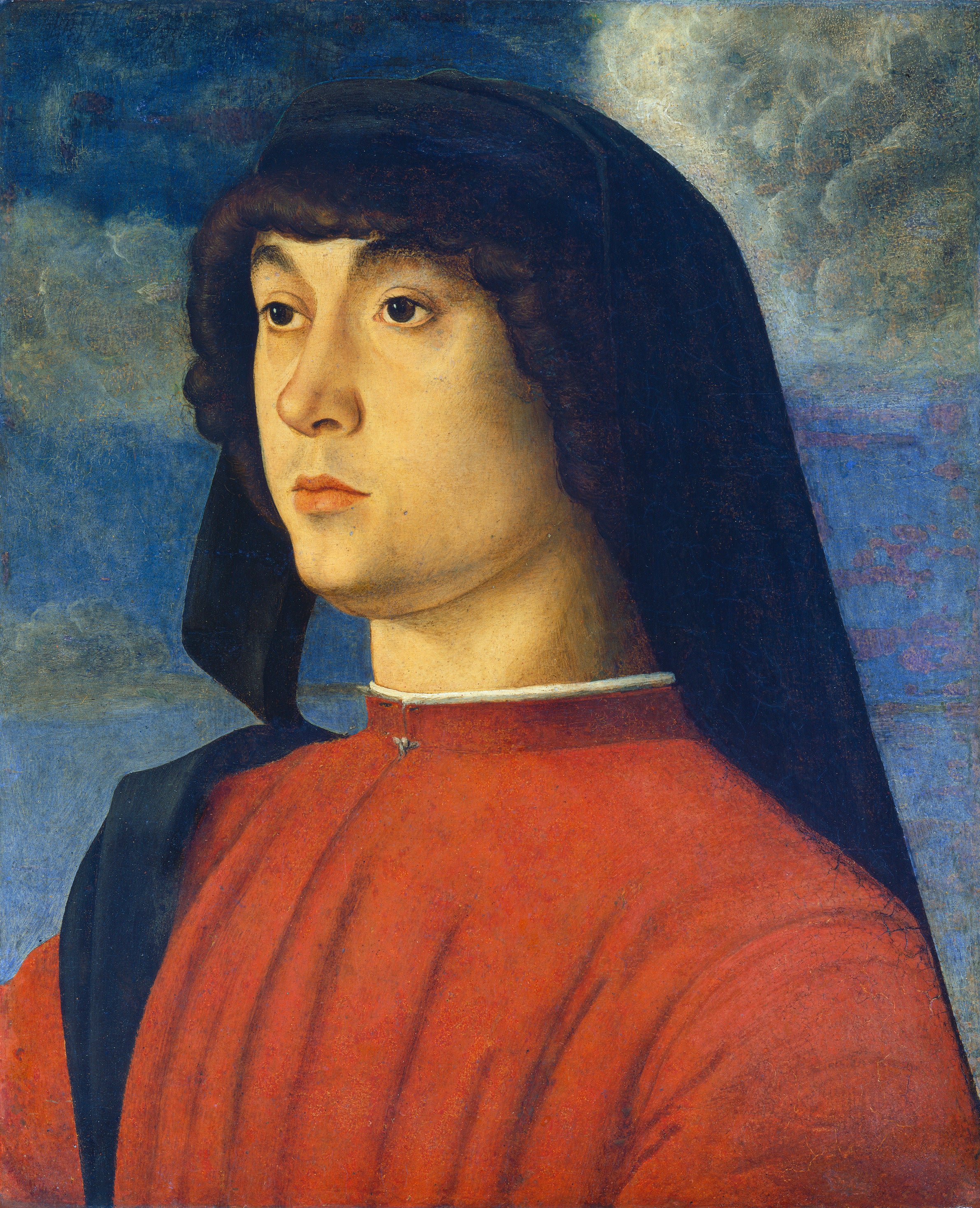 Portrait d’un jeune homme en rouge - Giovanni Bellini - Alpha Reproduction