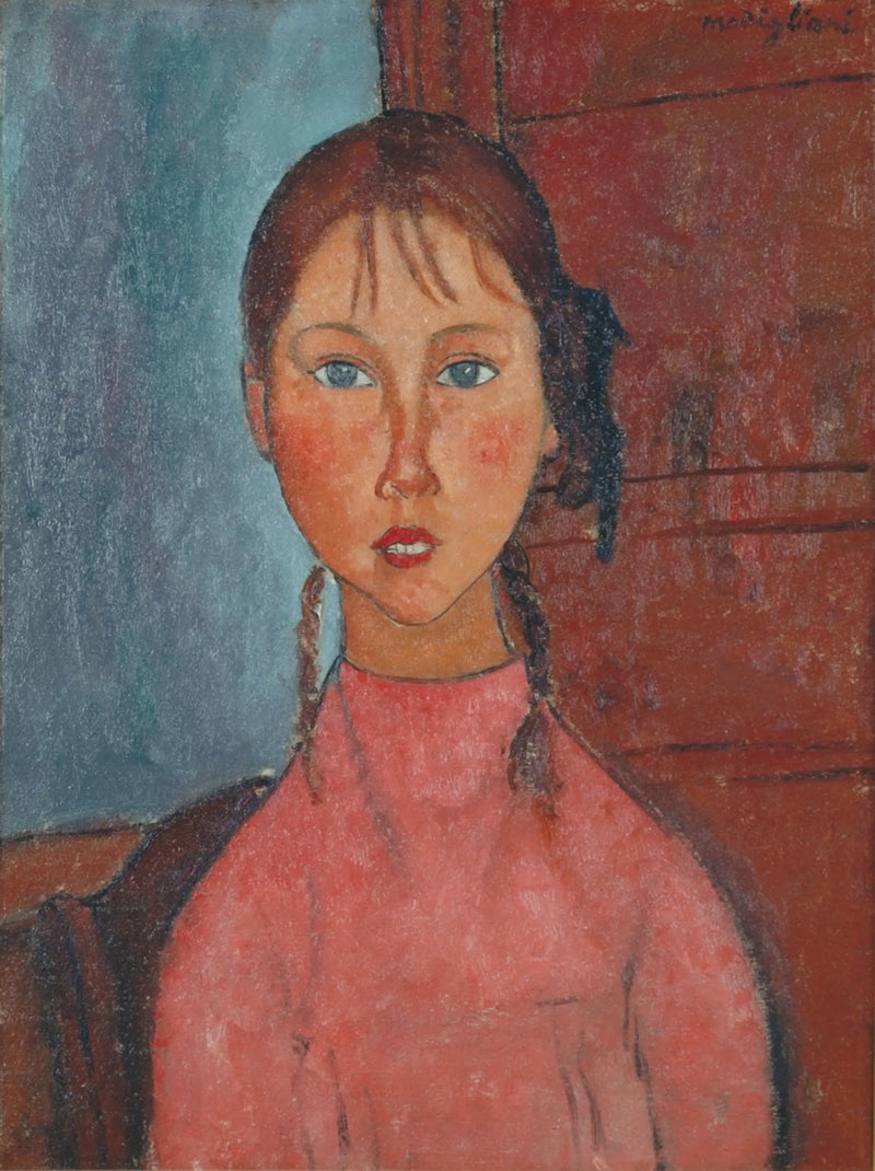 Niña con trenzas - Amedeo Modigliani