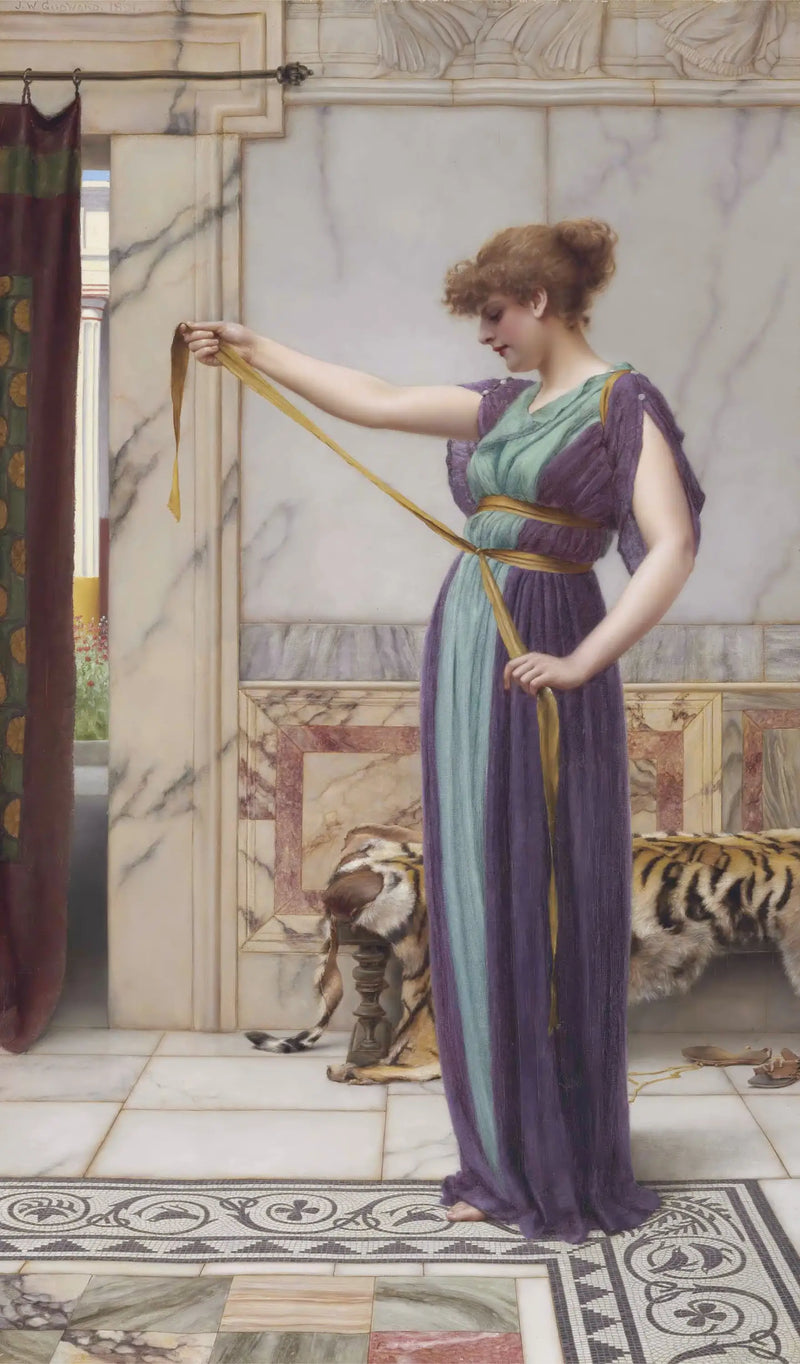 Una dama pompeyana - John William Godward