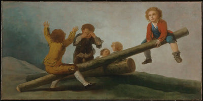 Reproduction du tableau « El Balancin - Francisco de Goya » par Alpha Reproduction en peinture à l’huile
