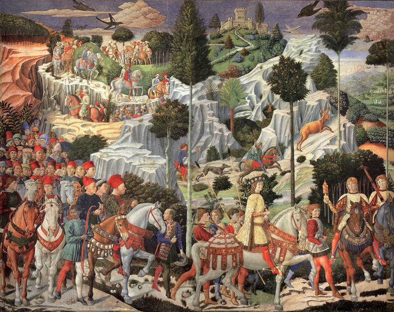 La procesión del joven rey - Benozzo Gozzoli