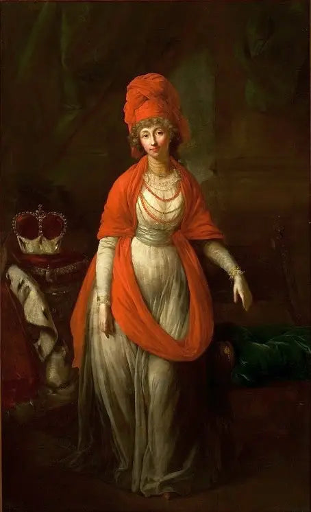 Retrato de Anna Dorothée von Medem, duquesa de Curlandia. - Anton Graff