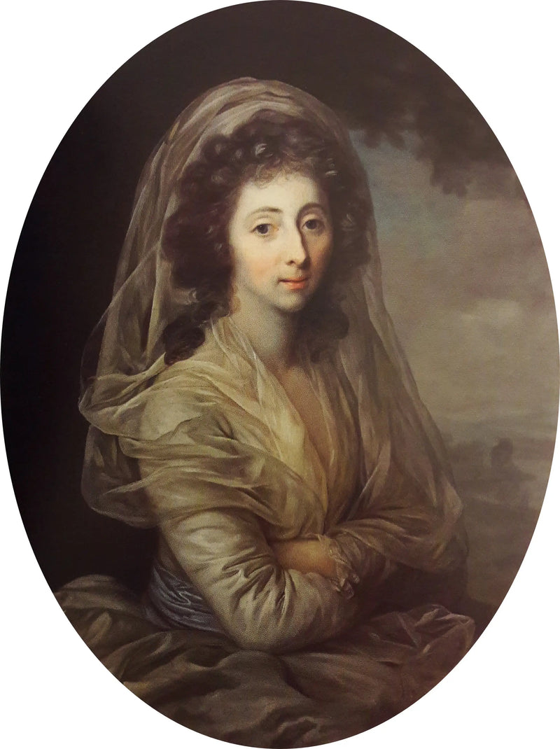 Retrato de Konstancja Rzewuska nacida Lubomirska. - Anton Graff