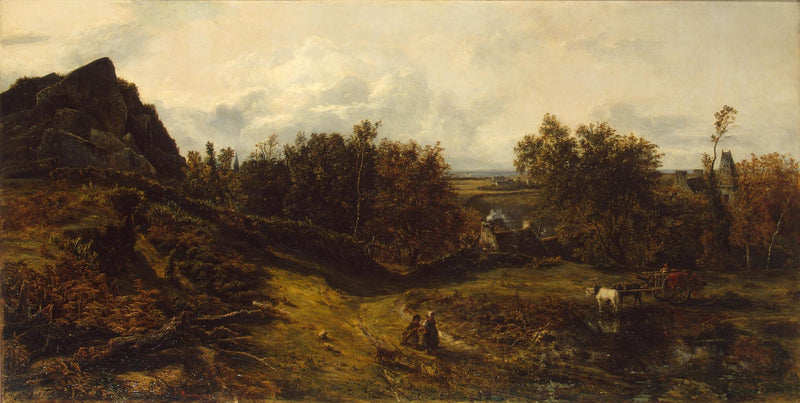 Vue sur les abords de Granville - Théodore Rousseau