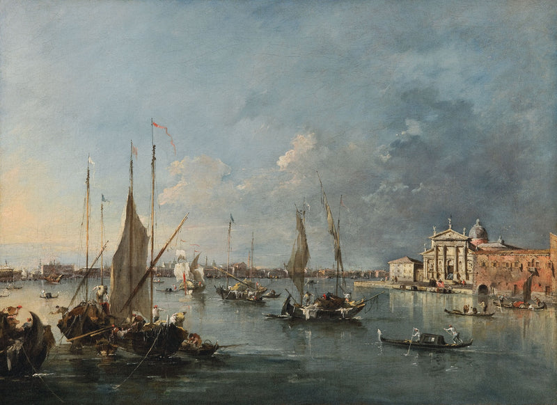 La iglesia San Giorgio Maggiore vista desde la Giudecca - Francesco Guardi