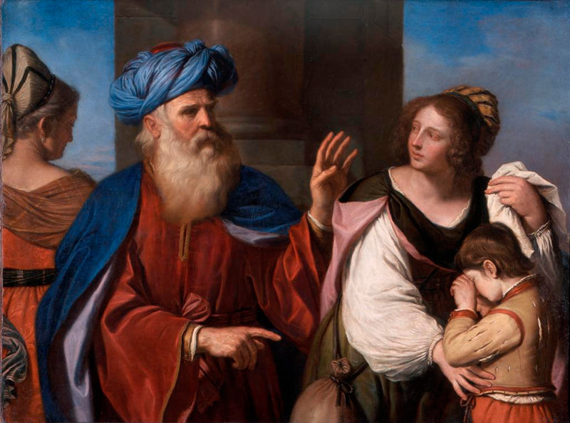 Abraham repudiando a Agar - Guercino