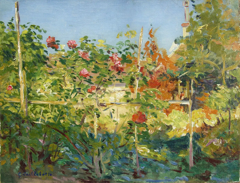 Jardín en Trouville - Gustave Caillebotte