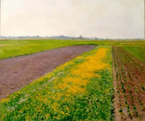 La llanura de Gennevilliers - Gustave Caillebotte