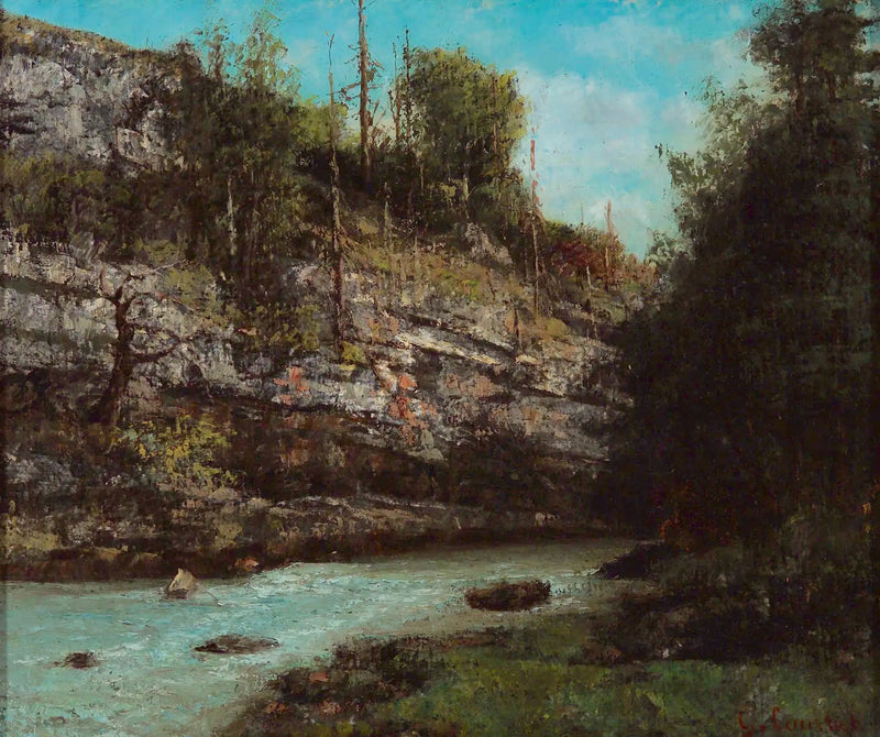 Un arroyo de montaña - Gustave Courbet
