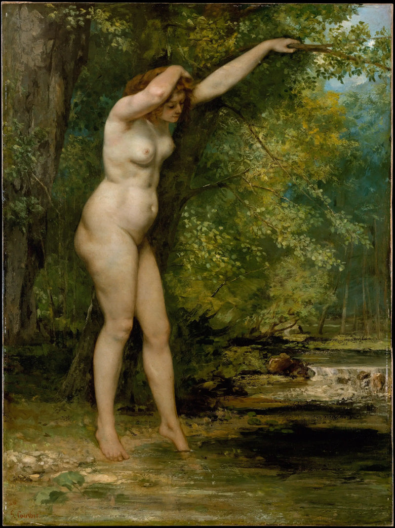 La Joven Bañista - Gustave Courbet