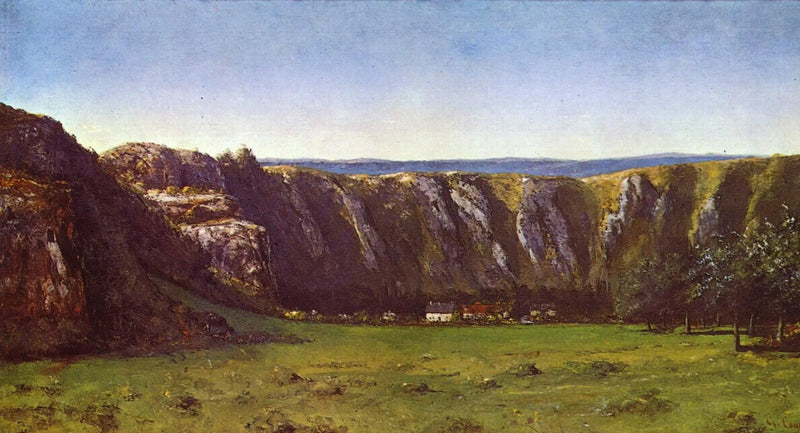 Paisaje rocoso en los alrededores de Flagey - Gustave Courbet