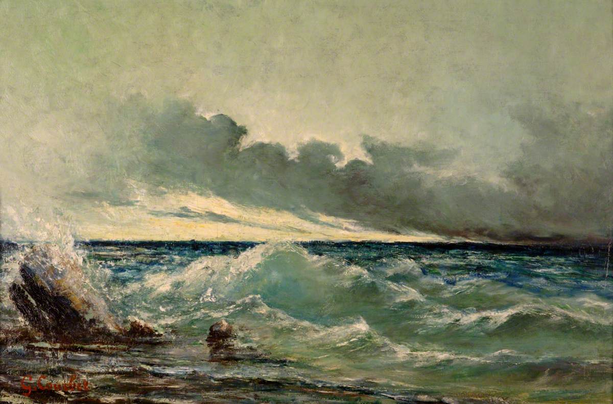 La vague - Gustave Courbet - Alpha Reproduction