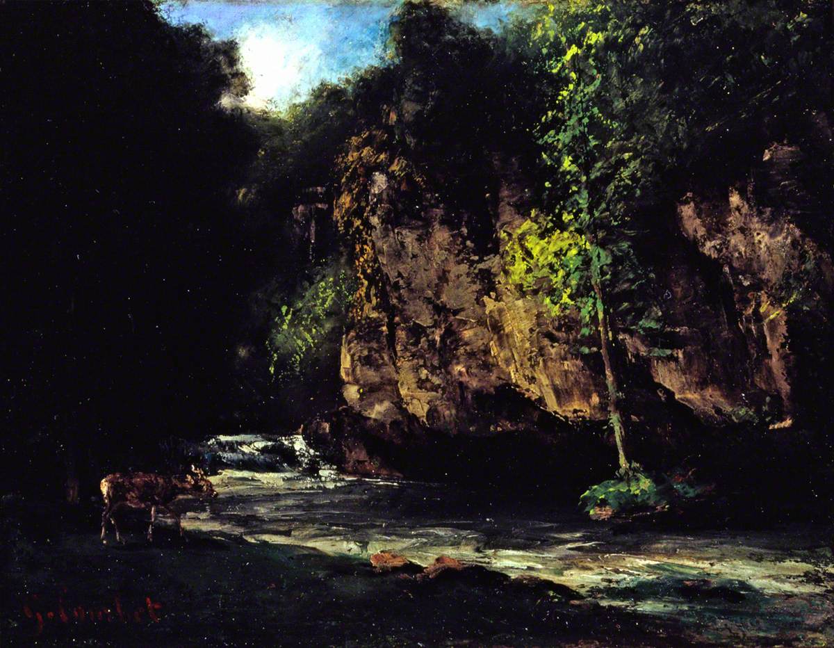 Le ruisseau - Gustave Courbet - Alpha Reproduction