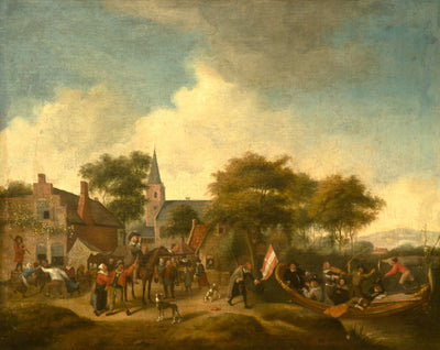 Le joyeux retour à la maison "Moy Uyt" - Jan Steen