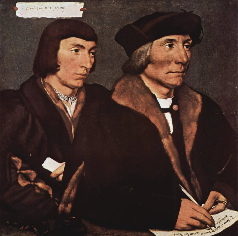 Retrato de Thomas Godsalve y su hijo John - Hans Holbein el Joven