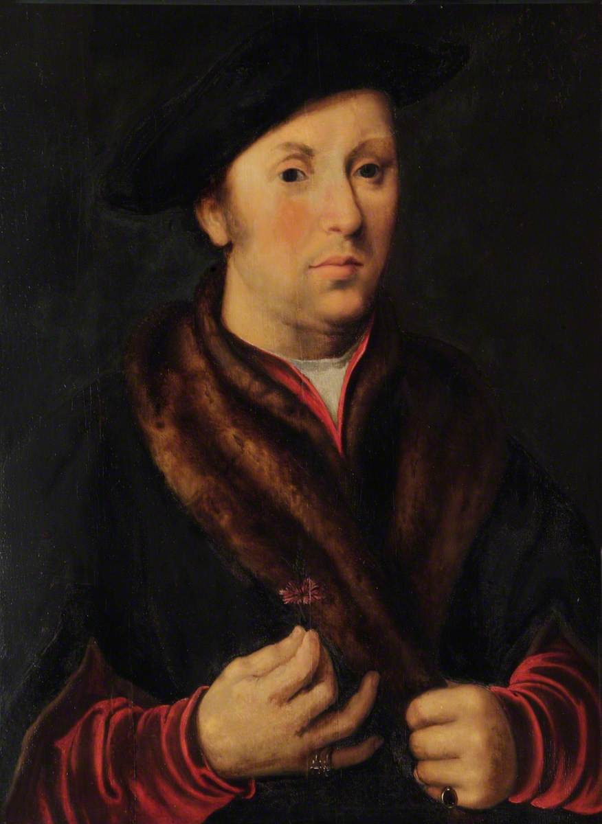 Portrait of an Unknown Gentleman - Hans Holbein le Jeune - Alpha Reproduction