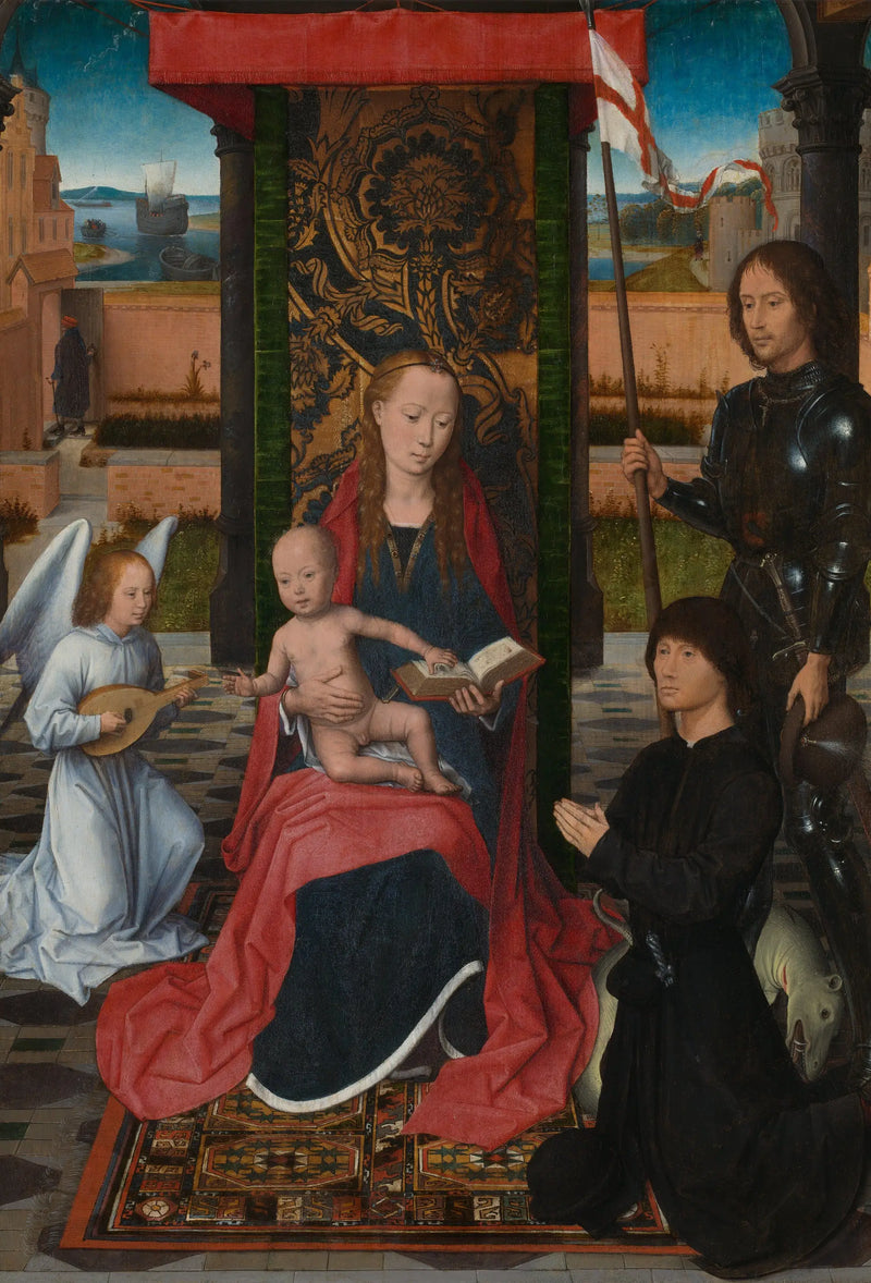 La Virgen con el Niño y un ángel - Hans Memling