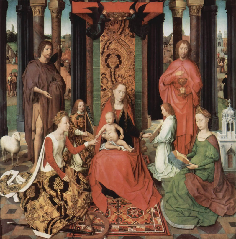 El matrimonio místico de Santa Catalina - Hans Memling