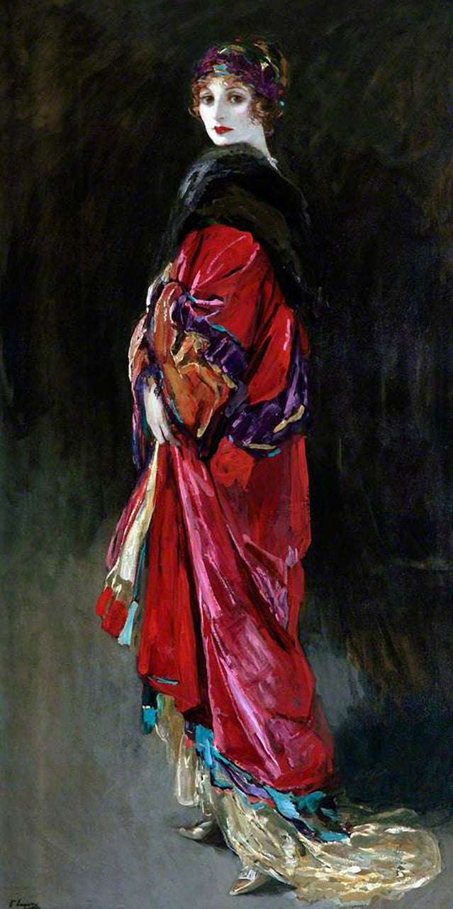 Avellana en rosa y dorado - John Lavery