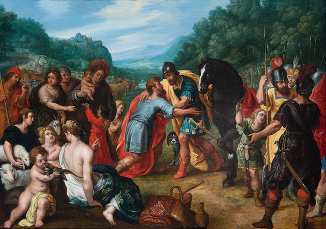 La réconciliation entre Jacob et Ésaü - Jan Brueghel le Jeune