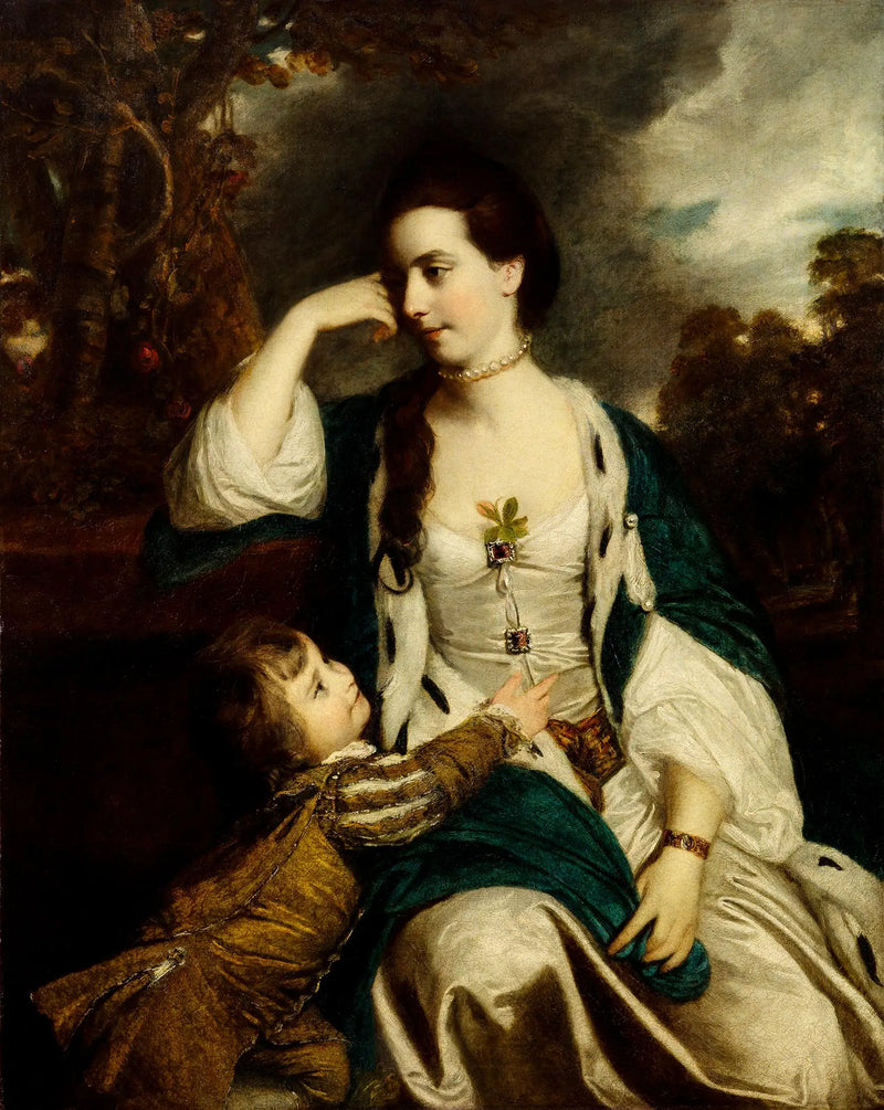 Henrietta Catherine Cholmley y su hijo - Joshua Reynolds
