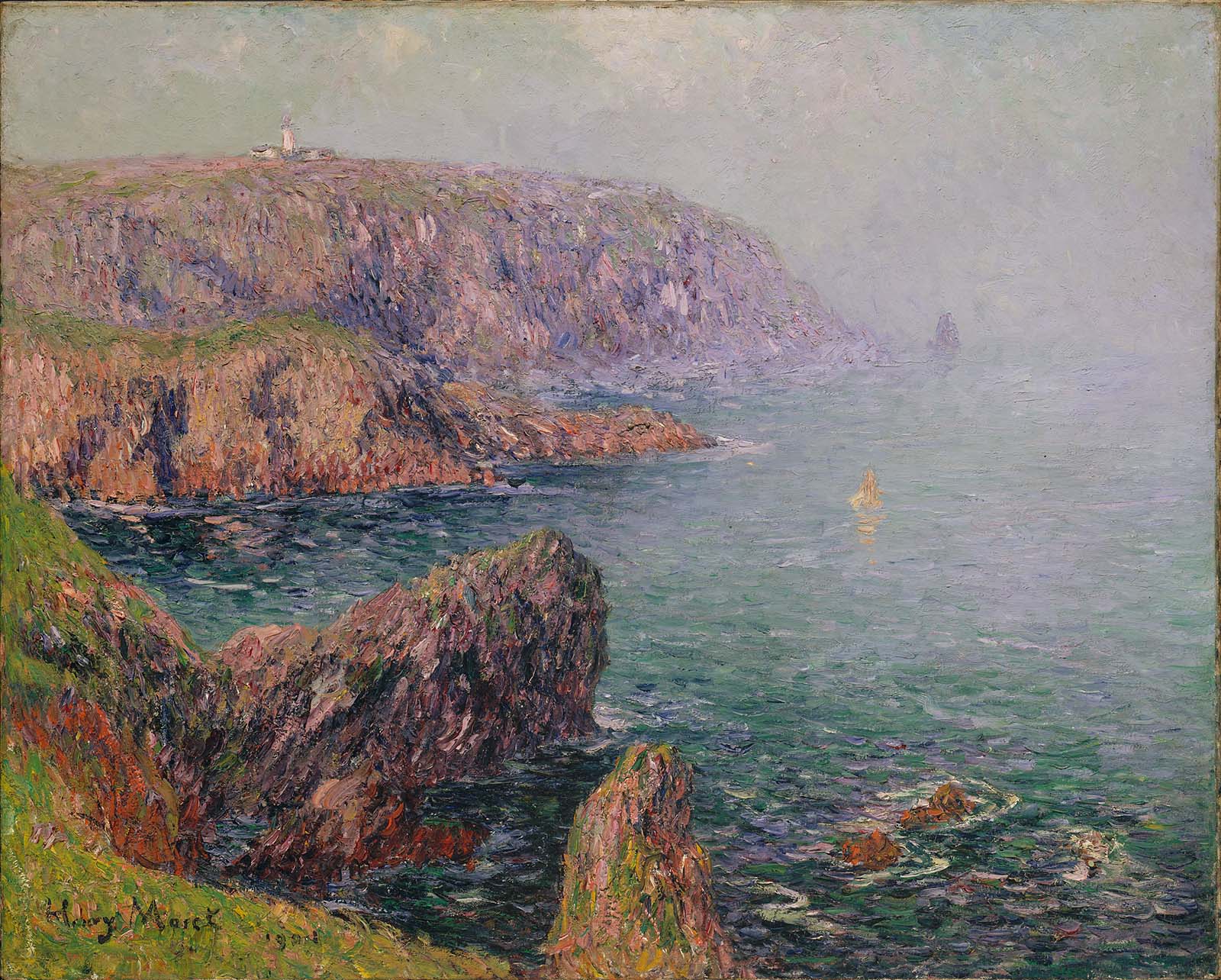 Falaises à Ouessant Bretagne - Henry Moret - Alpha Reproduction
